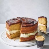 Cappuccino cream cake