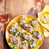 Prawn cocktail lettuce cups