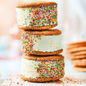 Homemade ice-cream sandwiches