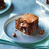 Chocolate, Brazil nut and ginger brownies
