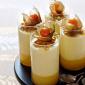 Lemon passionfruit creams