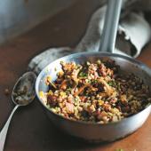 Wild mushroom and barley risotto