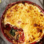 Speedy vegetable tortilla ‘lasagne’ 