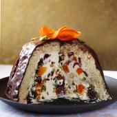 Cheat’s Christmas ice-cream bombe  