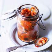Tomato and aubergine chutney