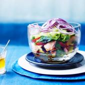 Cajun spiced salmon salad