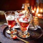 Nectarine and vodka jellies