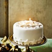 Decoration idea: Starry night Christmas cake 