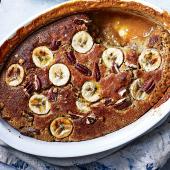 Banana and butterscotch self-saucing pudding