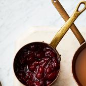 Spiced cranberry and orange relish