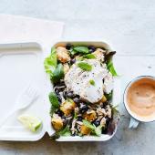 Chicken and mango chipotle rice bowl