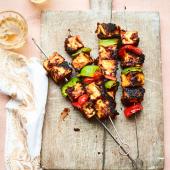 Chilli paneer skewers