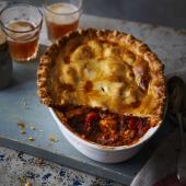 Chicken tikka pie