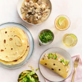 Creamy mustard pork tacos