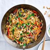Spicy peanut noodles
