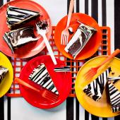 Zebra chocolate cheesecake