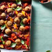 Mediterranean falafel bake
