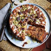 Sticky date and pistachio cake