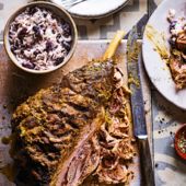 Spiced roast lamb leg