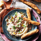 Whipped ricotta, anchovy and grissini