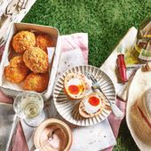 Prawn cocktail Scotch eggs