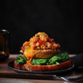 Philly cheesesteak-stuffed mushrooms