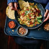 Curried turkey fried rice