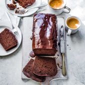 Lighter chocolate yogurt loaf cake