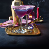 Purple rain cocktail
