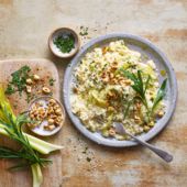 Nutty risotto with celery and tarragon