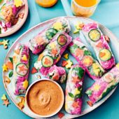 Rainbow summer rolls