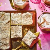 Eggnog tres leches cake