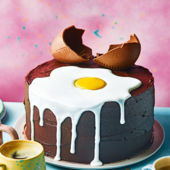Creme Egg chocolate cake