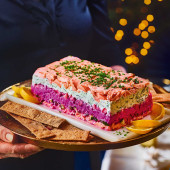 In-the-pink layered dip