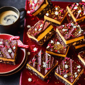 Peppermint Nanaimo bars