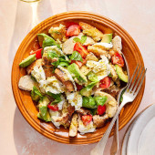 Chicken and avocado panzanella