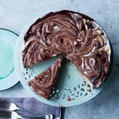 American chocolate fudge pie