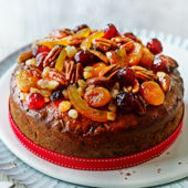 Christmas fruit cake with ginger