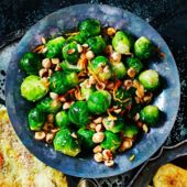 Brussels sprouts with brown butter and hazelnuts