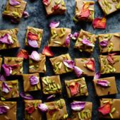 Cardamom and rose fudge