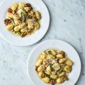 Walnut and sage gnocchi
