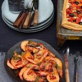 John Whaite's devilish garlic prawns