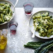 Rigatoni with cavolo nero and olive oil