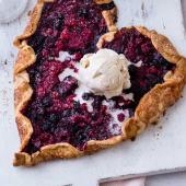 Red berry galette 