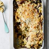 Creamy mac and greens