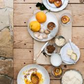 Melissa Hemsley’s peach and almond clafoutis