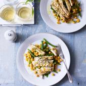 Pan-fried lemon and honey chicken