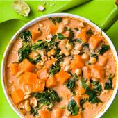 Nutty sweet potato and lime stew
