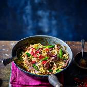 Duck stir-fry with plum sauce