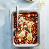 Butternut squash baked eggs